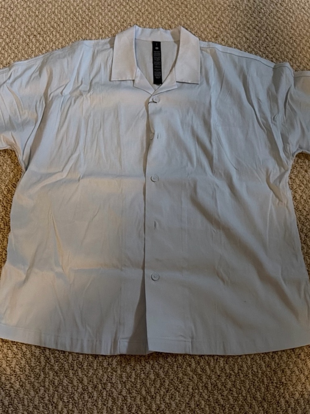 Men's Short-Sleeve Button-Up Shirt in Light blue
